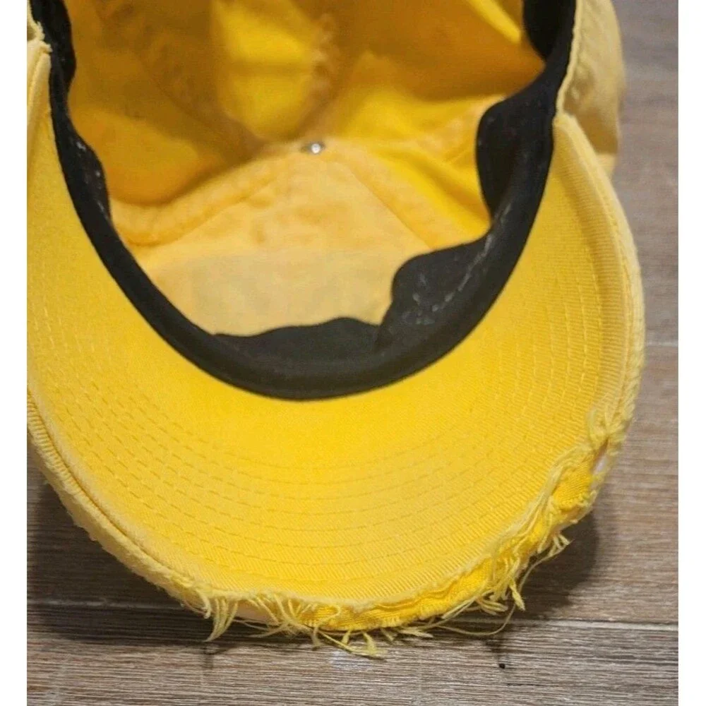 Michigan Wolverines M Logo Jordan Brand Hat Yellow Adult Club Cap Tattered Aged